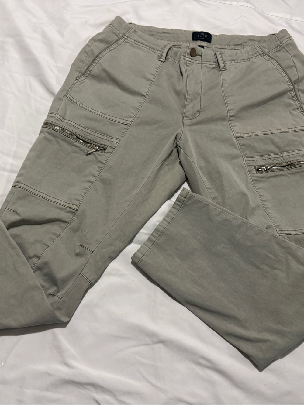 J. Crew Women's Slim Cargo Pants in Sage Green